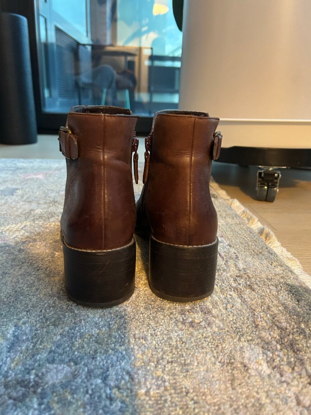 Cole Haan Leather Heeled Ankle Boots, Size 8 - Picture 4 of 16
